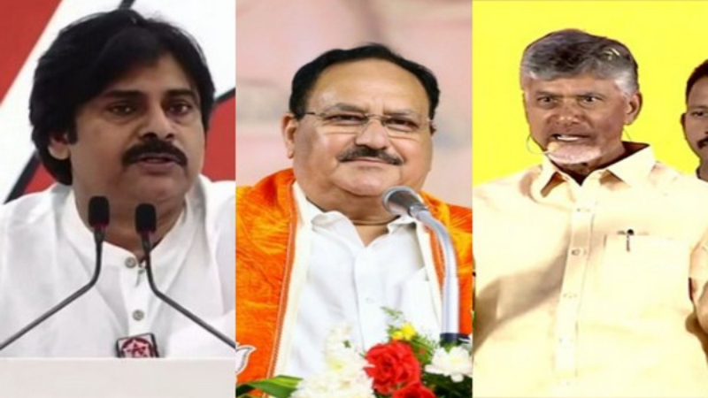 ಬಿಜೆಪಿ ಜೊತೆ ಕೈಜೋಡಿಸಿದ ಟಿಡಿಪಿ, ಜೆಎಸ್‌ಪಿ – ಆಂಧ್ರದ ಲೋಕಸಭಾ, ವಿಧಾನಸಭಾ ಚುನಾವಣೆಗೆ ಮೈತ್ರಿ ಸ್ಪರ್ಧೆ