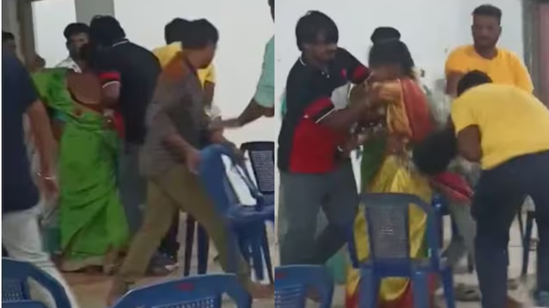 ಮದುವೆ ಮಂಟಪಕ್ಕೆ ನುಗ್ಗಿ ವಧುವನ್ನು ಎಳೆದೊಯ್ಯಲು ಯತ್ನಿಸಿದ ಆಕೆಯ ಕುಟುಂಬ!