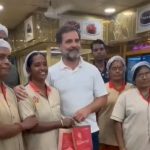 ಚುನಾವಣಾ ಪ್ರಚಾರದ ವೇಳೆ ಬೇಕರಿಯಲ್ಲಿ ಗುಲಾಬ್ ಜಾಮೂನು ಖರೀದಿಸಿದ ರಾಹುಲ್ ಗಾಂಧಿ