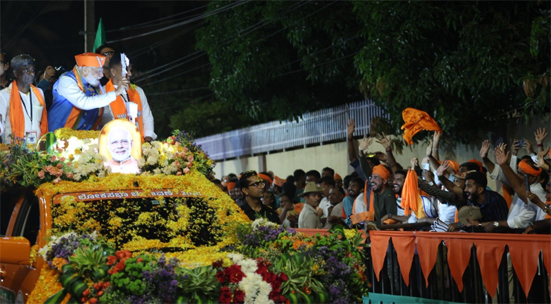 ಹಿಂದುತ್ವದ ಭದ್ರಕೋಟೆಯಲ್ಲಿ‌ ಮೋದಿ‌‌ ಕಮಾಲ್- ಫೋಟೋಗಳಲ್ಲಿ ನೋಡಿ