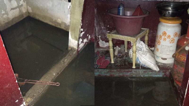 ಬೆಂಗಳೂರಲ್ಲಿ ಮಳೆ ಅಬ್ಬರ; ಮನೆಗಳಿಗೆ ನುಗ್ಗಿದ ನೀರು