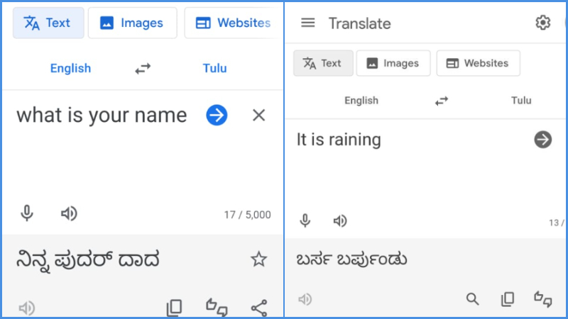 ಗೂಗಲ್‌ ಟ್ರಾನ್ಸ್‌ಲೇಟ್‌ಗೆ ಸೇರ್ಪಡೆ ಆಯ್ತು ತುಳು!