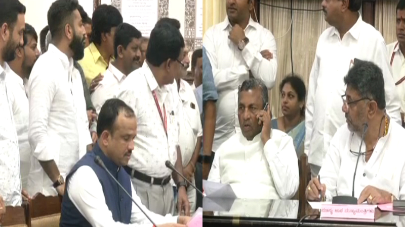 ವಿಧಾನಸೌಧದ ಮುಂದೆ ಇದ್ದ ಫ್ಲೆಕ್ಸ್ ನೋಡಿ ನಲಪಾಡ್‌ಗೆ ಡಿಕೆಶಿ ವಾರ್ನಿಂಗ್