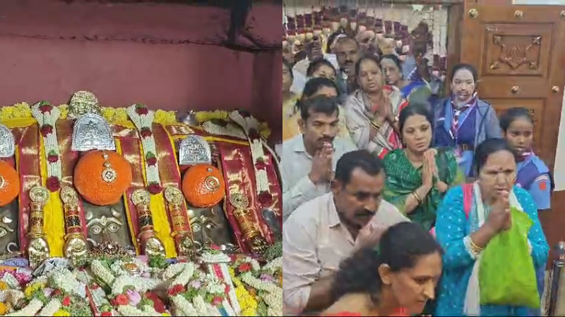 ಇಂದಿನಿಂದ ಸಾರ್ವಜನಿಕರಿಗೆ ಹಾಸನಾಂಬೆ ದರ್ಶನ – ಶಕ್ತಿದೇವತೆ ದರ್ಶನಕ್ಕೆ ಹರಿದು ಬಂದ ಭಕ್ತರ ದಂಡು