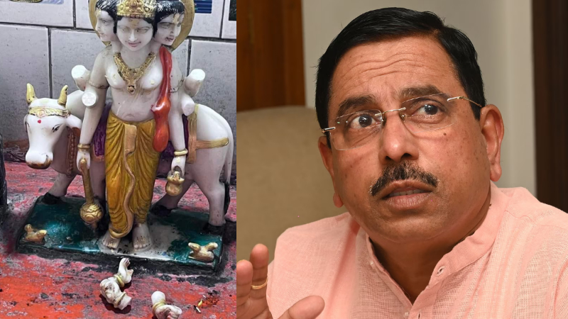 ಹುಬ್ಬಳ್ಳಿಯಲ್ಲಿ ದತ್ತಾತ್ರೇಯ ಮೂರ್ತಿ ಭಗ್ನ: ಕಿಡಿಗೇಡಿಗಳ ಬಂಧನಕ್ಕೆ ಪ್ರಹ್ಲಾದ್ ಜೋಶಿ ಆಗ್ರಹ
