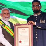ಪ್ರಧಾನಿ ಮೋದಿಗೆ ಗಯಾನಾದ ಅತ್ಯುನ್ನತ ನಾಗರಿಕ ಗೌರವ ಪ್ರಶಸ್ತಿ