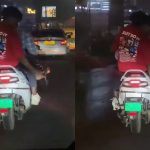 ನಡು ರಸ್ತೆಯಲ್ಲಿ ಪಟಾಕಿ – ಪುಂಡರಿಂದ ವಾಹನಗಳಿಗೆ ಕಿರಿಕ್‌