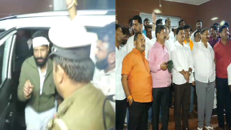 ದಾವಣಗೆರೆಯಲ್ಲಿ ಸಿ.ಟಿ.ರವಿ ಬಿಡುಗಡೆ – ಬಿಜೆಪಿ ಕಾರ್ಯಕರ್ತರಿಂದ ಅದ್ದೂರಿ ಸ್ವಾಗತ