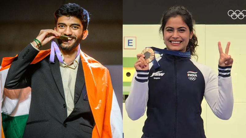 ಮನು ಭಾಕರ್‌, ಗುಕೇಶ್‌ ಸೇರಿದಂತೆ ನಾಲ್ವರಿಗೆ ಖೇಲ್‌ ರತ್ನ ಘೋಷಣೆ