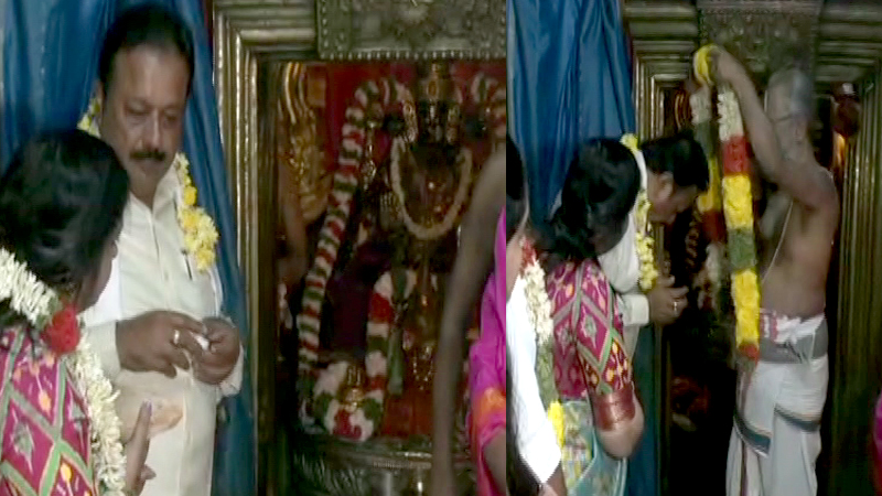 ಮೇಲುಕೋಟೆಗೆ ಸಚಿವ ಚಲುವರಾಯಸ್ವಾಮಿ ಕುಟುಂಬಸ್ಥರ ಭೇಟಿ – ಮನೆದೇವರಿಗೆ ವಿಶೇಷ ಪೂಜೆ