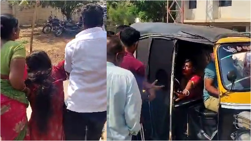 ಮದುವೆಯಾಗಲು ಬಂದ ಪ್ರೇಮಿಗಳಿಗೆ ಗೂಸಾ – ರಕ್ತ ಸುರಿಯುತ್ತಿದ್ದರೂ ಪ್ರಿಯಕರನತ್ತ ಕೈ ಸನ್ನೆ ಮಾಡಿದ ಯುವತಿ