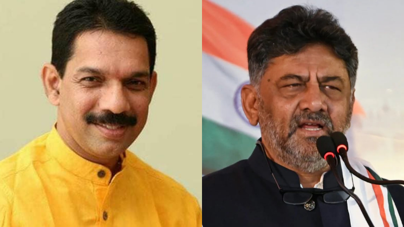 ಕಟೀಲ್‌ಗೆ ಮತ್ತೆ ರಾಜಕೀಯ ಸ್ಥಾನಮಾನ ಸಿಗಲಿ: ಮಧೂರು ದೇವಸ್ಥಾನದಲ್ಲಿ ಡಿಕೆಶಿ ಪ್ರಾರ್ಥನೆ