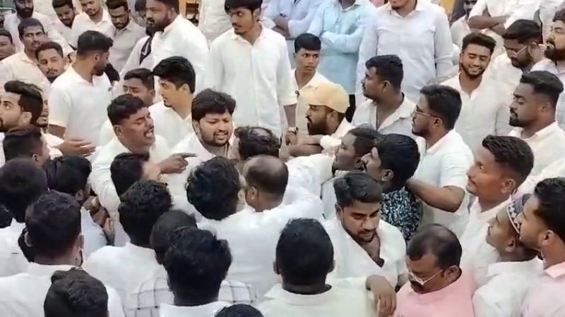 ದಾವಣಗೆರೆ | ಯೂತ್ ಕಾಂಗ್ರೆಸ್ ಕಾರ್ಯಕ್ರಮದಲ್ಲಿ `ಕೈ’ ಕಾರ್ಯಕರ್ತರ ಕಾಳಗ!