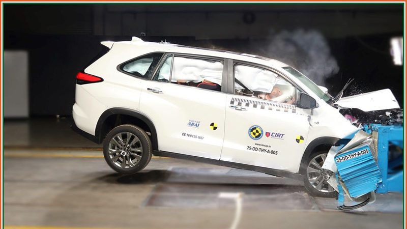 ಭಾರತ್-NCAP ಕ್ರ್ಯಾಶ್ ಟೆಸ್ಟ್‌ನಲ್ಲಿ ಇನ್ನೋವಾ ಹೈಕ್ರಾಸ್‌ಗೆ ಸಿಕ್ತು 5 ಸ್ಟಾರ್ ರೇಟಿಂಗ್