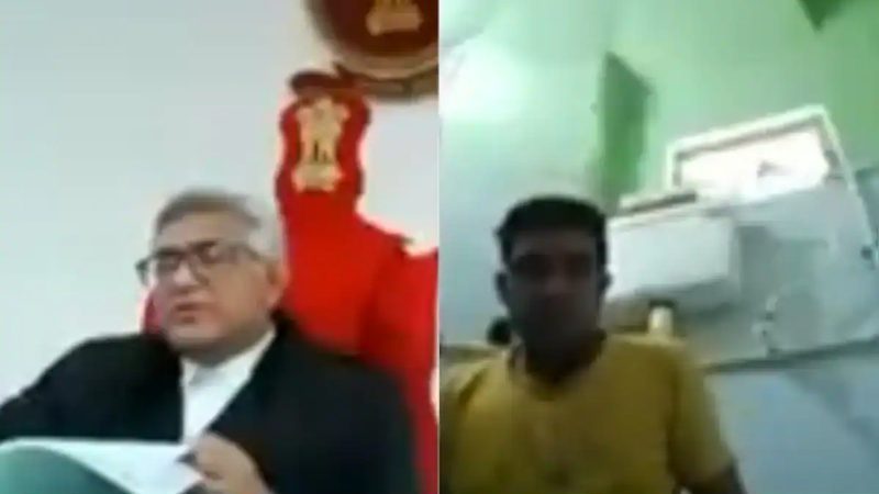ಟಾಯ್ಲೆಟ್‌ನಿಂದಲೇ ಕೋರ್ಟ್‌ ವಿಚಾರಣೆಗೆ ಹಾಜರಾದ ಭೂಪ