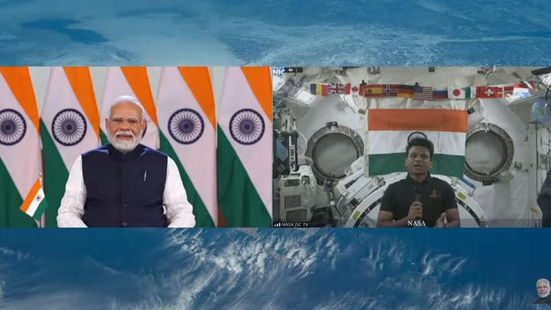 ಗಗನಯಾತ್ರಿ ಶುಭಾಂಶು ಜೊತೆಗೆ ಮೋದಿ ಸಂವಾದ – 16 ಬಾರಿ ಸೂರ್ಯೋದಯ, ಸೂರ್ಯಾಸ್ತ ನೋಡ್ತಿದ್ದೇವೆ ಎಂದ ಶುಕ್ಲಾ