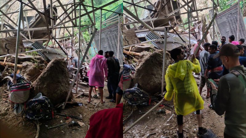 ಜಮ್ಮು ಕಾಶ್ಮೀರದಲ್ಲಿ ಭಾರೀ ಮಳೆ – ವರುಣಾರ್ಭಟಕ್ಕೆ ಭೂಕುಸಿತ, ಅಲ್ಲಲ್ಲಿ ಅವಾಂತರ