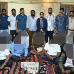 ಇಸ್ಪೀಟ್ ಅಡ್ಡೆ ಮೇಲೆ ದಾಳಿ – ಬರೋಬ್ಬರಿ 49 ಲಕ್ಷ ಹಣ, 4 ಕಾರು, 15 ಮೊಬೈಲ್‌ ಸೀಜ್‌, 19 ಮಂದಿ ಬಂಧನ