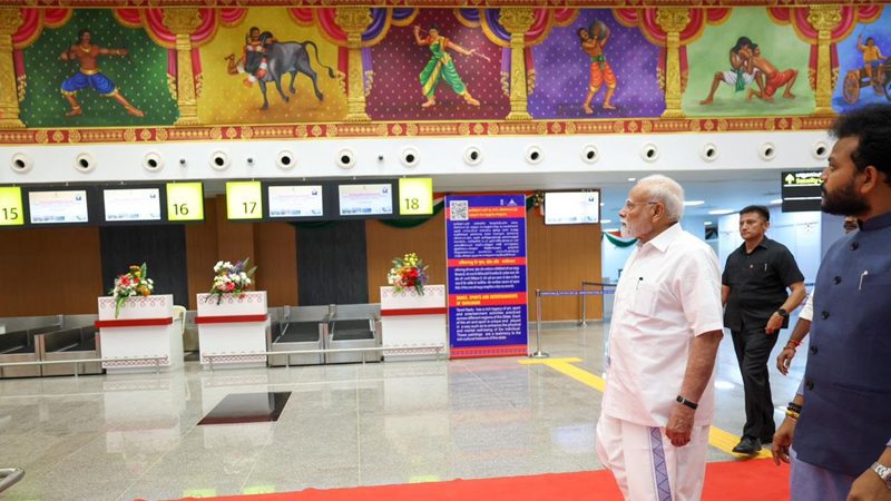 ತಮಿಳುನಾಡಿನಲ್ಲಿ 4,800 ಕೋಟಿ ಮೊತ್ತದ ಅಭಿವೃದ್ಧಿ ಯೋಜನೆಗಳಿಗೆ ಪ್ರಧಾನಿ ಮೋದಿ ಚಾಲನೆ