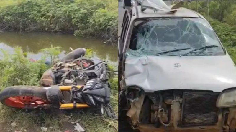ಬೈಕ್‌ಗೆ ಡಿಕ್ಕಿಯಾಗಿ ಕಾಲುವೆಗೆ ಪಲ್ಟಿಯಾದ ಕಾರು – 7 ಮಂದಿ ದುರ್ಮರಣ