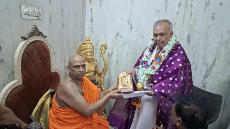 ಮಂತ್ರಾಲಯದಲ್ಲಿ ರಾಯರ ದರ್ಶನ ಪಡೆದ ಸಚಿವ ರಾಮಲಿಂಗಾರೆಡ್ಡಿ