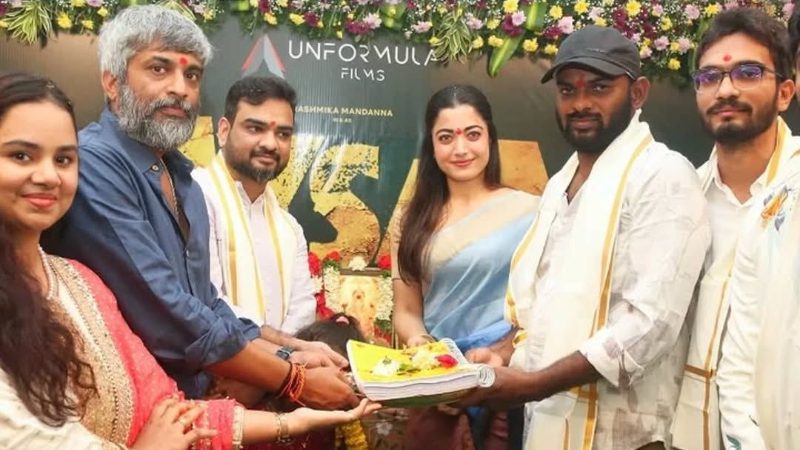 ರಶ್ಮಿಕಾ ಮಂದಣ್ಣ ನಟನೆಯ ಮೈಸಾ ಚಿತ್ರಕ್ಕೆ ಮುಹೂರ್ತ- ಗೋಂಡ್ ಹಾಡಿಗೆ ಡಾನ್ಸ್