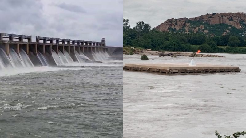 ಟಿಬಿ ಡ್ಯಾಂನ 26 ಗೇಟ್‌ಗಳಿಂದ 90,893 ಕ್ಯೂಸೆಕ್ ನೀರು ರಿಲೀಸ್ – ಮುಳುಗಡೆ ಭೀತಿಯಲ್ಲಿ ಹಂಪಿ ಸ್ಮಾರಕಗಳು