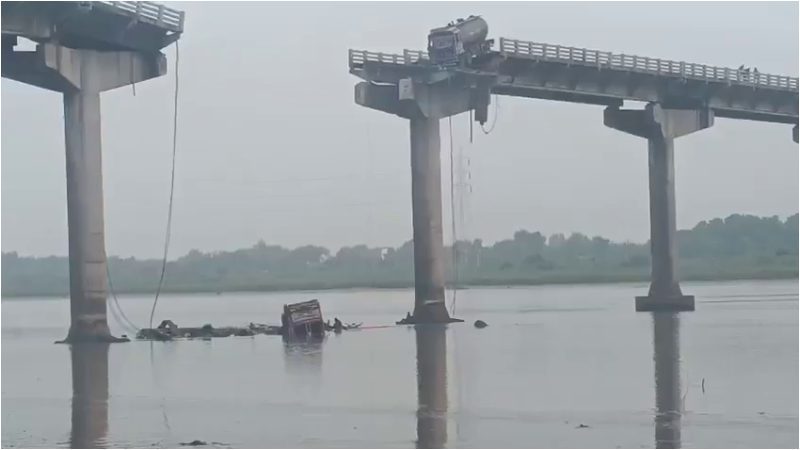 ಗುಜರಾತ್‌| ಮಧ್ಯದಲ್ಲೇ ಕುಸಿದ ಸೇತುವೆ – 5 ವಾಹನಗಳು ನದಿಗೆ, 8 ಸಾವು