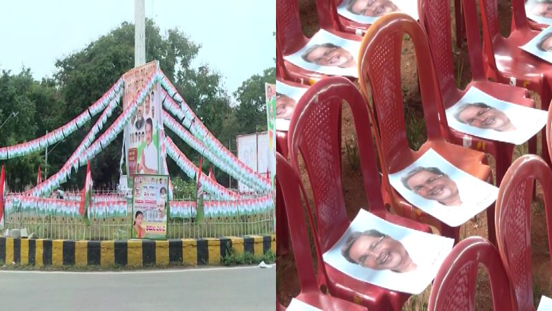 ಮೈಸೂರಿನಲ್ಲಿ ಸಿದ್ದರಾಮಯ್ಯ ಶಕ್ತಿ ಪ್ರದರ್ಶನ – ಪ್ರತಿ ಕುರ್ಚಿಯಲ್ಲೂ ರಾರಾಜಿಸುತ್ತಿವೆ ಸಿಎಂ ಫೋಟೊಗಳು