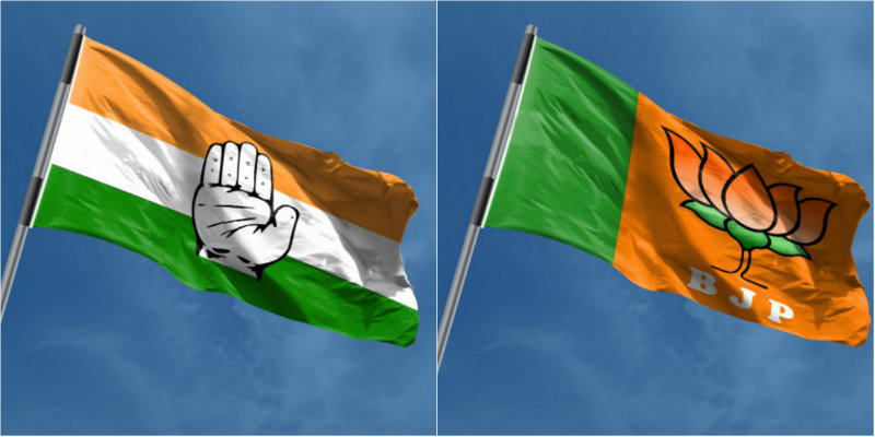 Congress BJP Flag