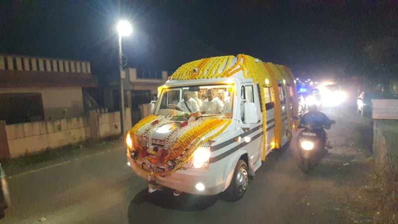 siddheshwar shrees ‘asthi visarjan ritual to be performed in kudalasangama and gokarna on Sunday 1