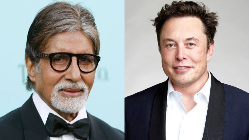 elon musk with amitabh