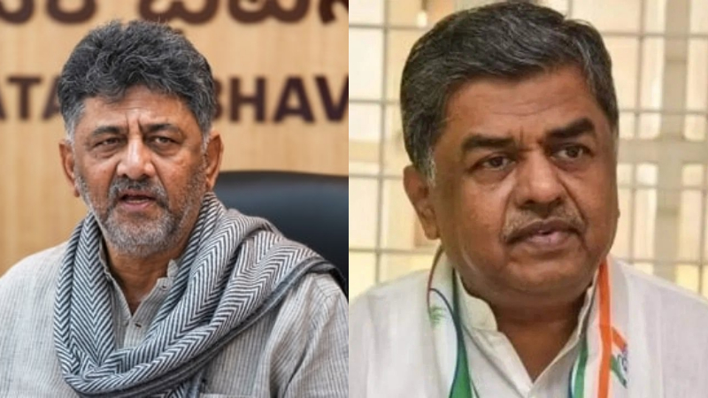 ಕೆಪಿಸಿಸಿ ಅಧ್ಯಕ್ಷರಾಗಿ ಆರ್ಎಸ್ಎಸ್ ಪ್ರಾರ್ಥನೆ ಹಾಡಿದ್ದು ತಪ್ಪು: ಬಿಕೆ ಹರಿಪ್ರಸಾದ್ 1 DK Shivakumar BK Hariprasad