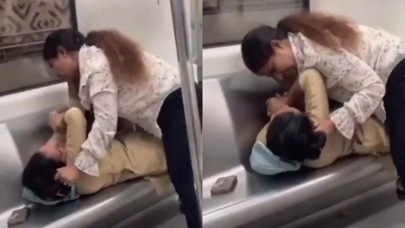 Delhi Metro Fight
