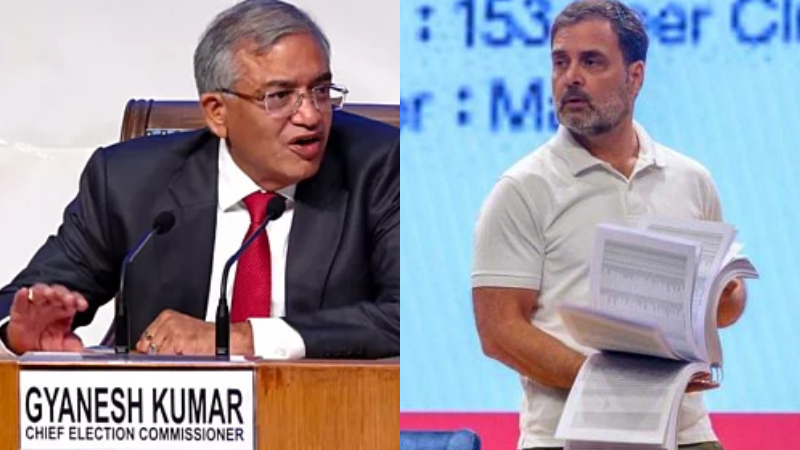 Election commission To Rahul Gandhi Submit Affidavit Or Apologise Within 7 Days Over Vote Theft Allegations