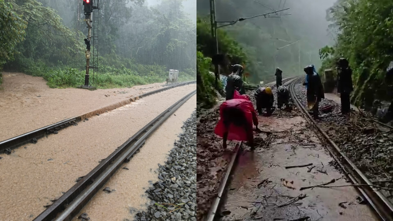 Landslide near Sakleshpur affects train services on Mangaluru Bengaluru Route