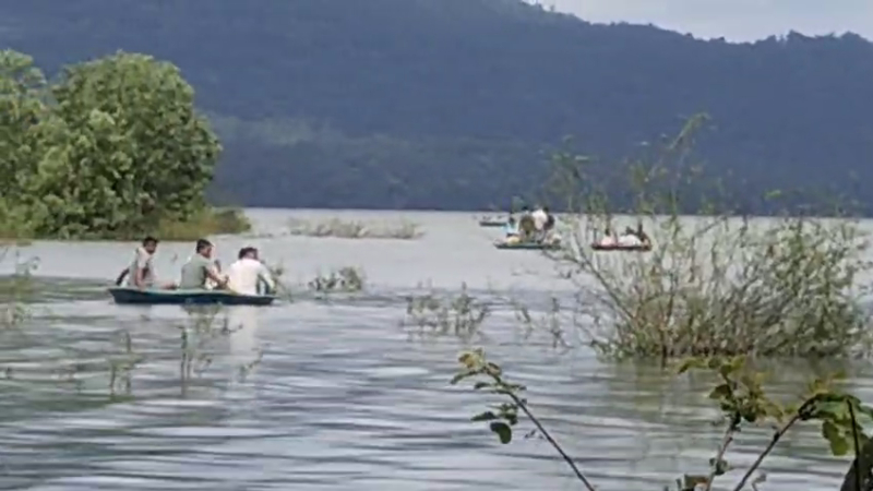 NRPura Villagers cremated bodies in the middle of the Bhadra river