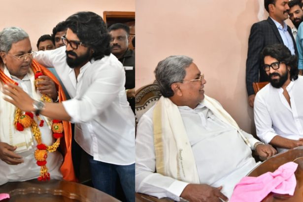 Home News 95 actor ram charan met cm siddaramaiah