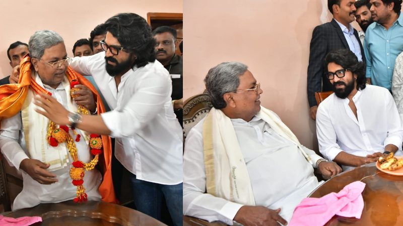 actor ram charan met cm siddaramaiah