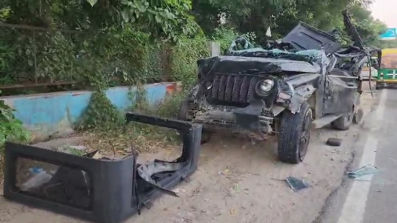 Haryana Gurugram Thar Accident