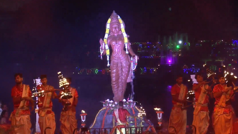 Mysuru Dasara Cauvery Aarti begins DK Shivakumar KRS Dam