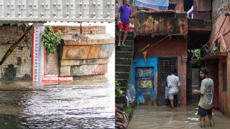 ದೆಹಲಿಯಲ್ಲಿ ಭಾರೀ ಮಳೆ - ಅಪಾಯ ಮಟ್ಟ ಮೀರಿ ಹರಿಯುತ್ತಿದೆ ಯಮುನಾ 1 New Delhi Yamuna River Flood