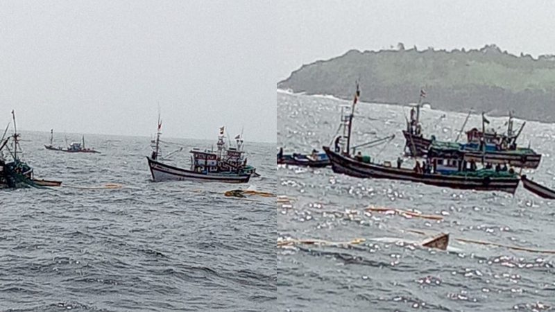 Persian boat sinks in Arabian Sea 25 fishermen rescued in Bhatkal 1