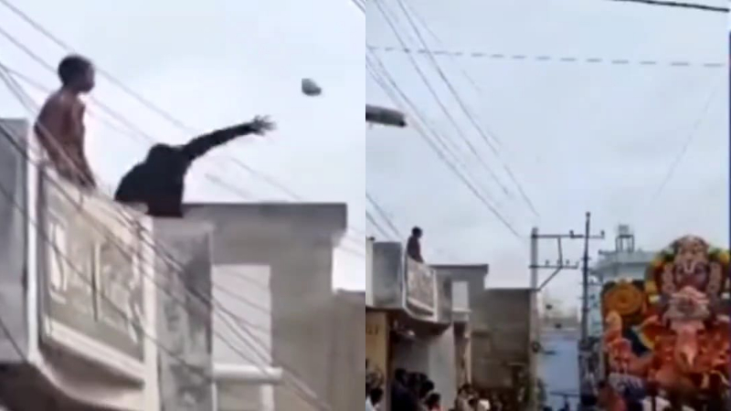 Raichur Stone Pelting On Ganesha Procession