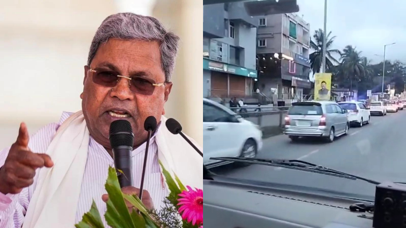 ಅಂಬುಲೆನ್ಸ್ಗೆ ದಾರಿ ಬಿಟ್ಟುಕೊಟ್ಟ ಸಿಎಂ ಸಿದ್ದರಾಮಯ್ಯ 18 Siddaramaiah Ambulence