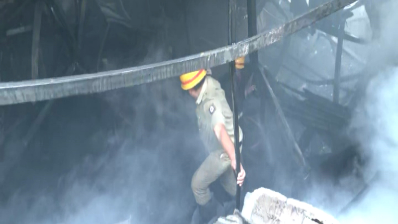 breaks out at furniture shop in Malleshwaram Bengaluru