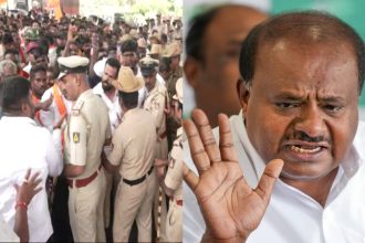 Home News 173 h.d.kumaraswamy Maddur Stone Pelting