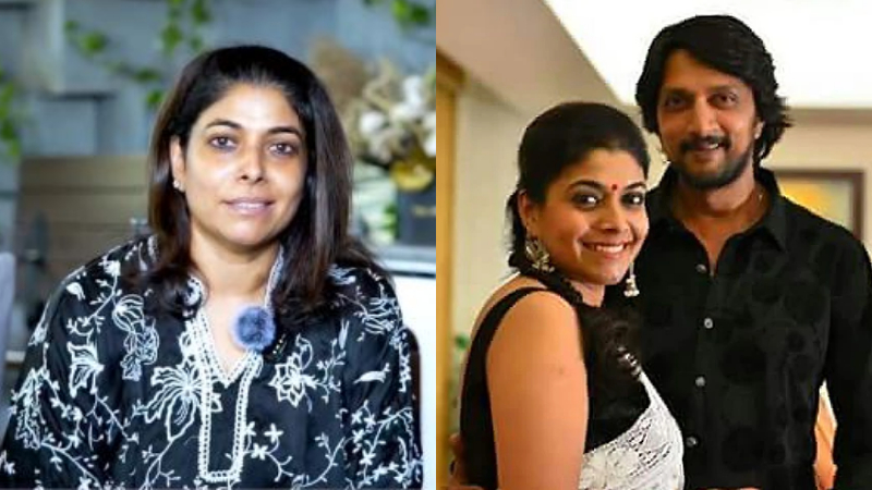 kichcha sudeep wife priya sudeep