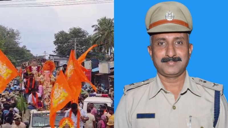 maddur ganesh idol procession additional sp timmaiah transfer