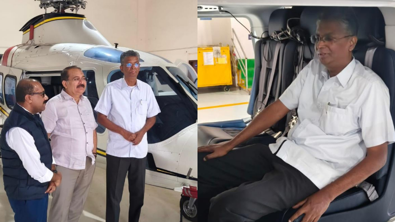 satish jarkiholi agusta helicopter